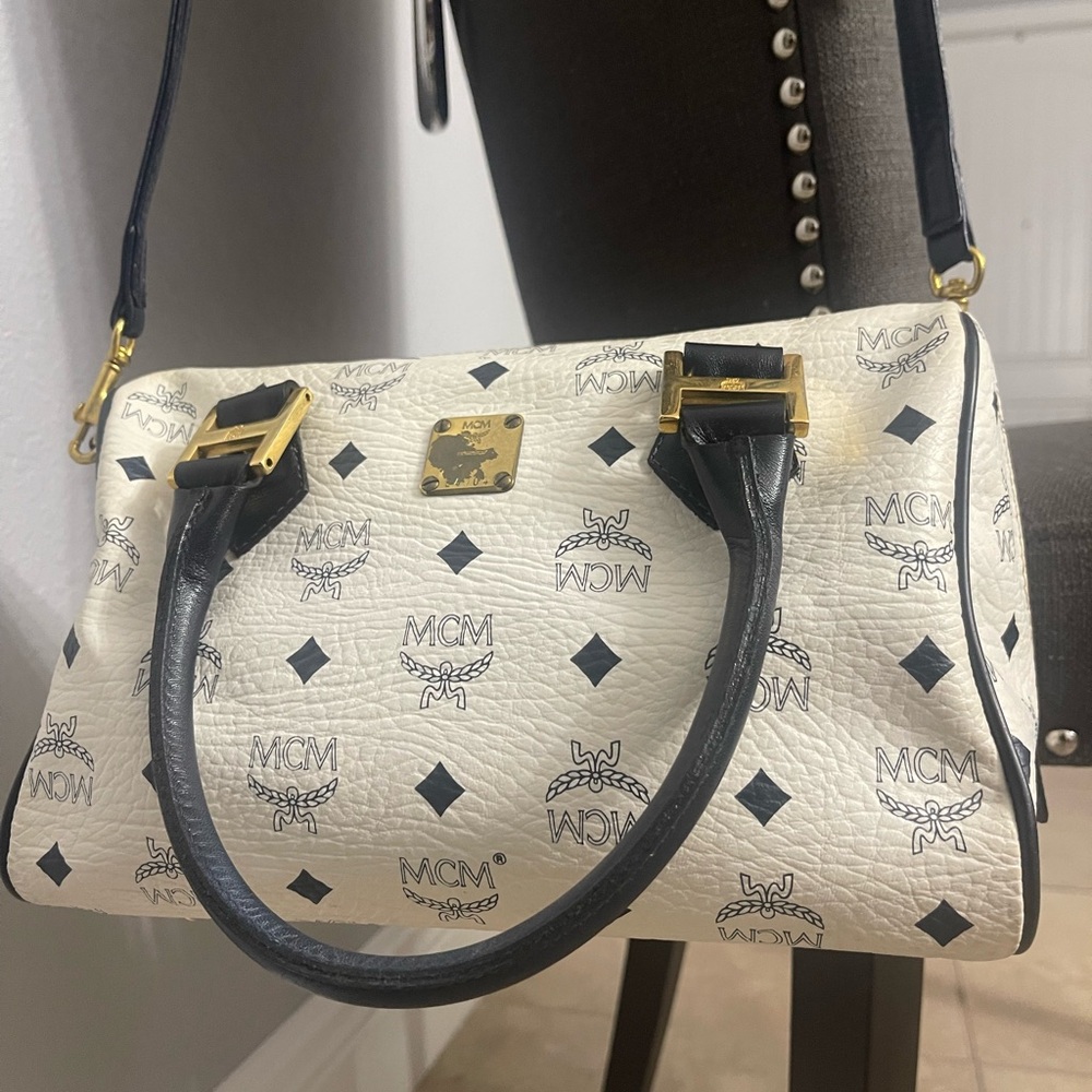 MCM Viseto Boston Bag